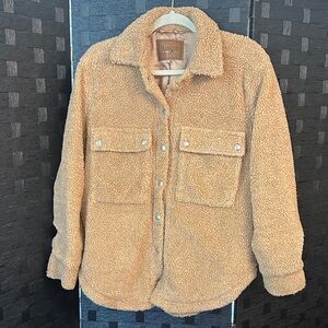 Blank NYC Camel Sherpa Jacket Size XS NWOT